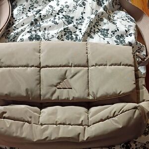 Adidas Tan Quilted Crossbody Bag